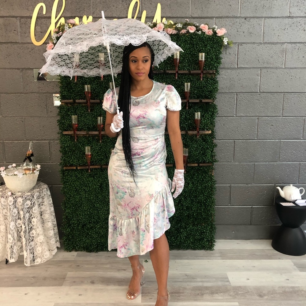 Pastel floral dress